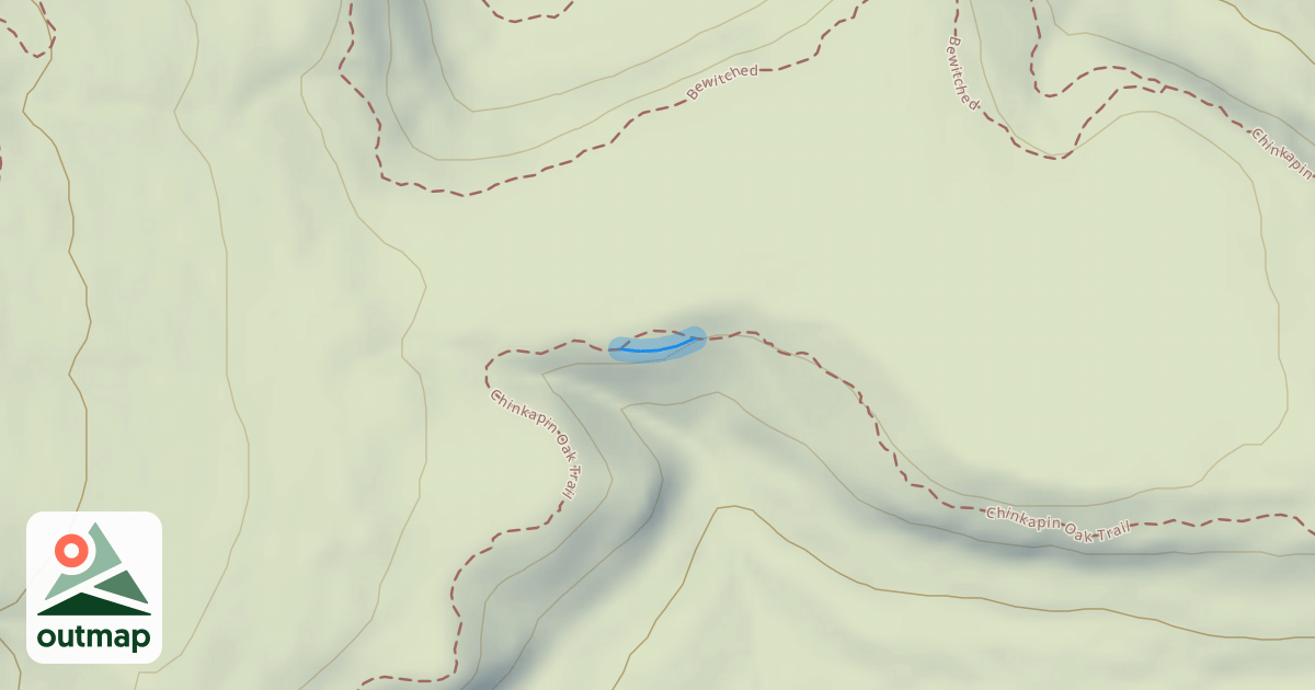 Map of Chinkapin Oak Trail Alternate