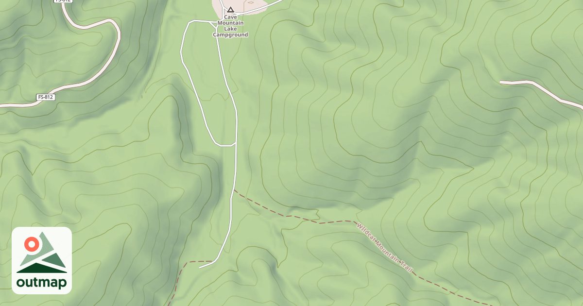 Map of CAVE MTN REC SPUR