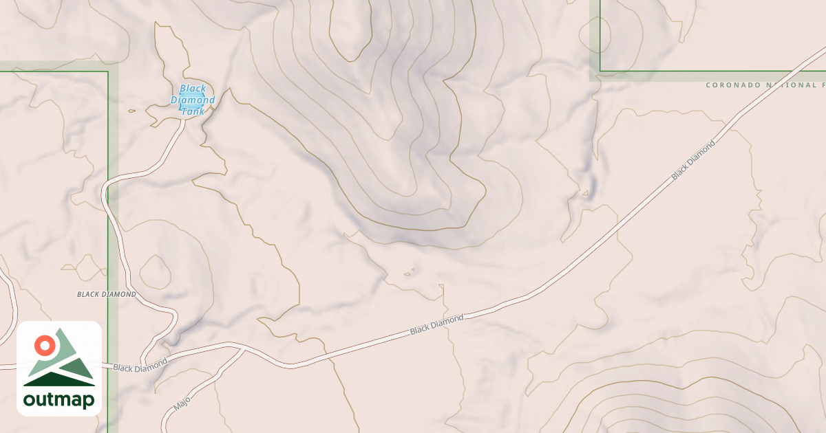Map of BLACK DIAMOND