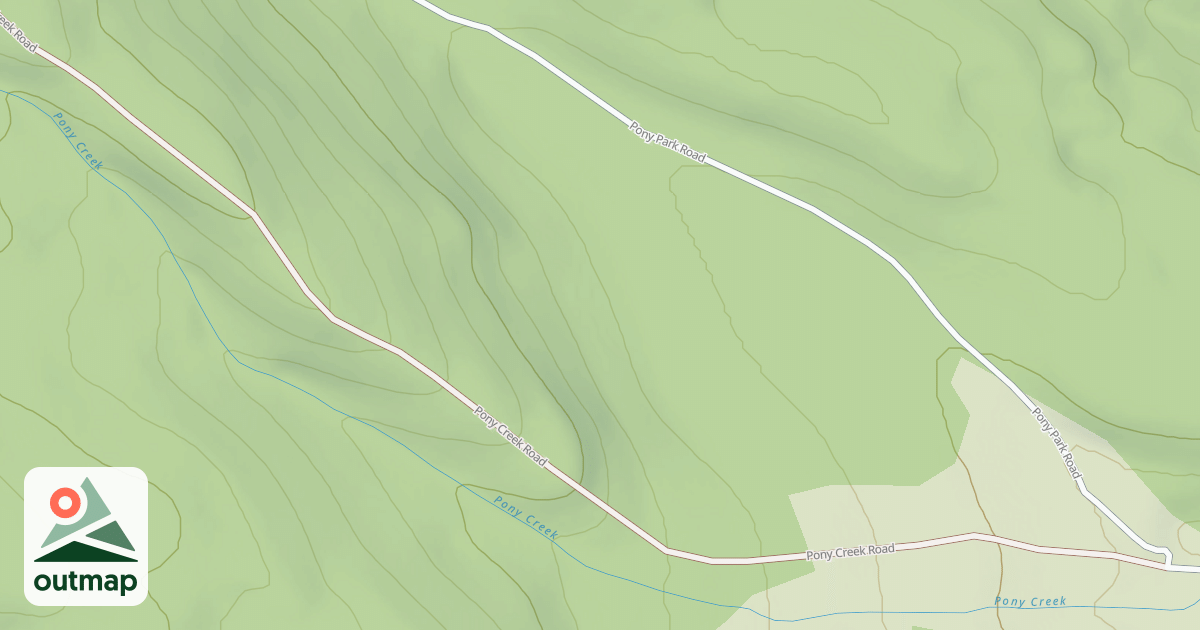 Map of PONY CREEK