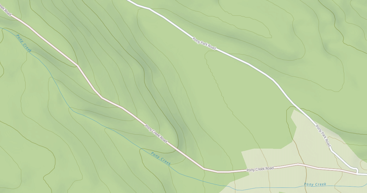 Map preview of PONY CREEK