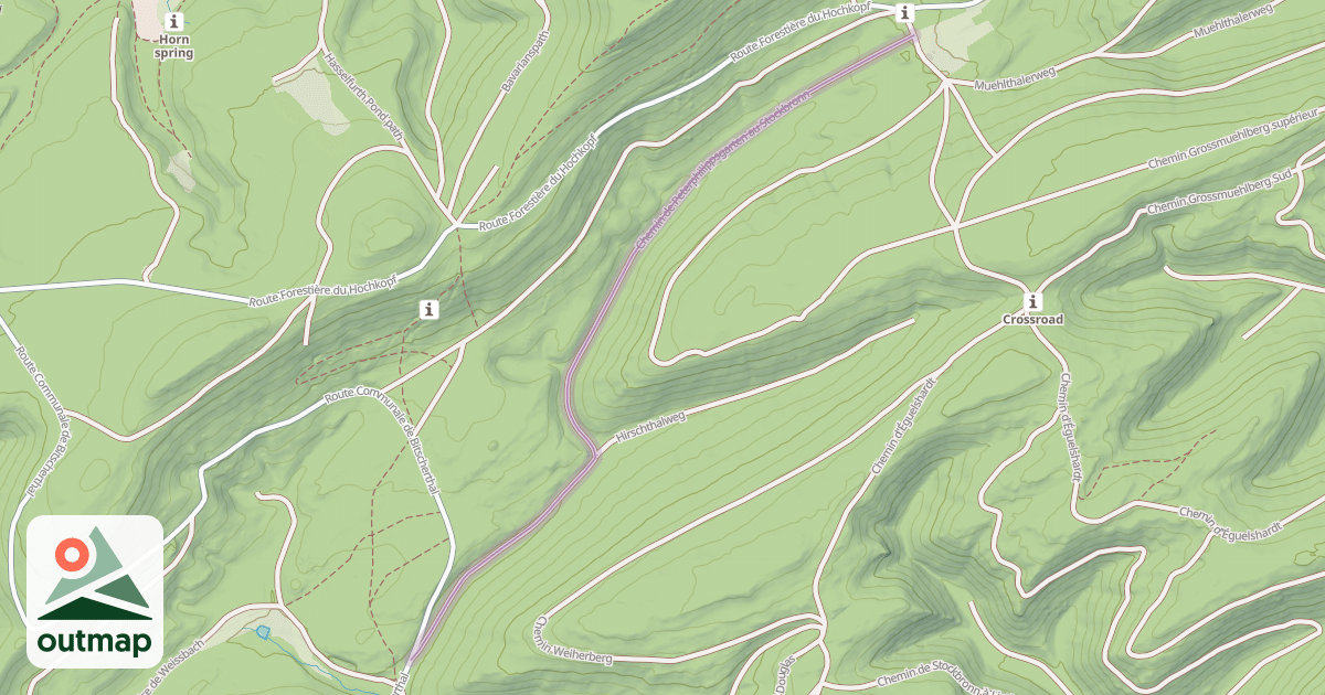 Map of Chemin de Peterphilippsgarten au Stockbronn
