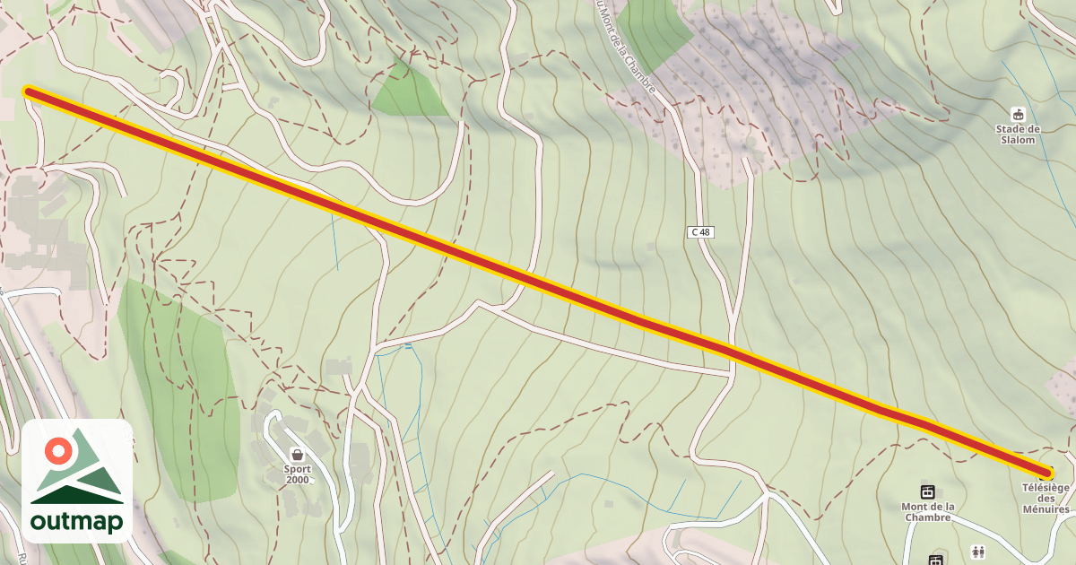 Map of Menuires