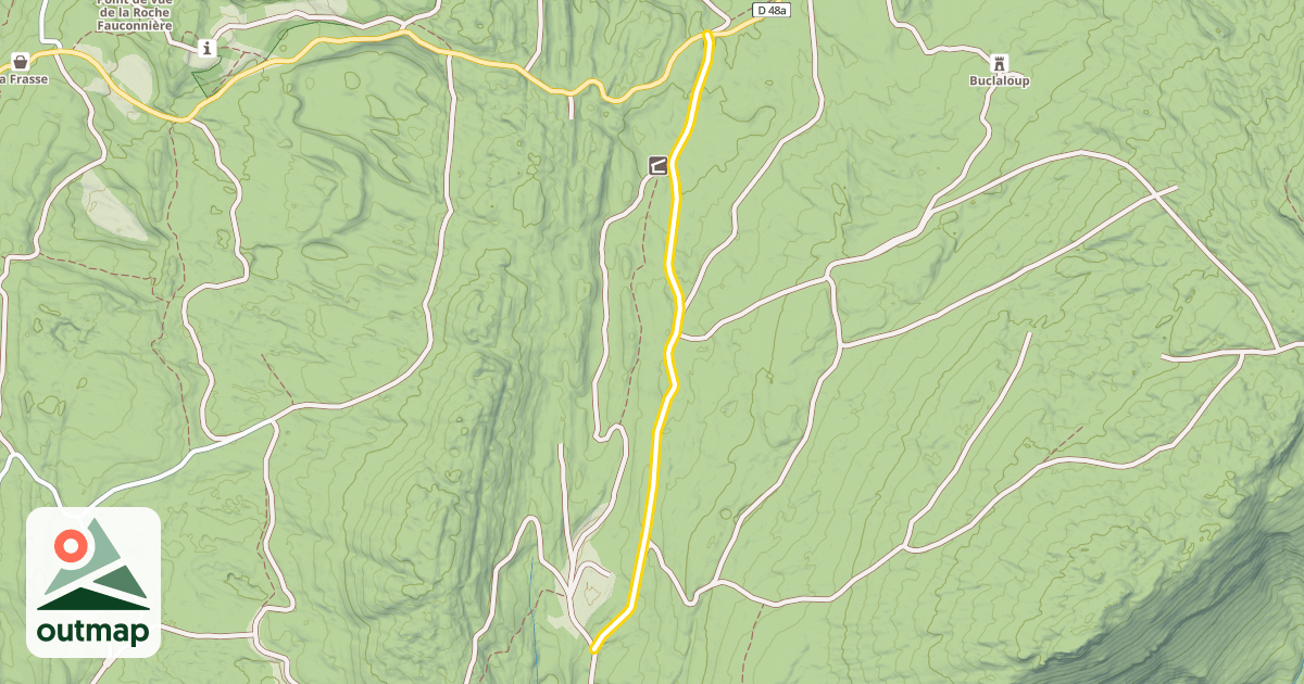 Map of Route des Avalanches