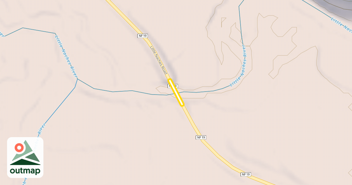 Map of Little Naches Road