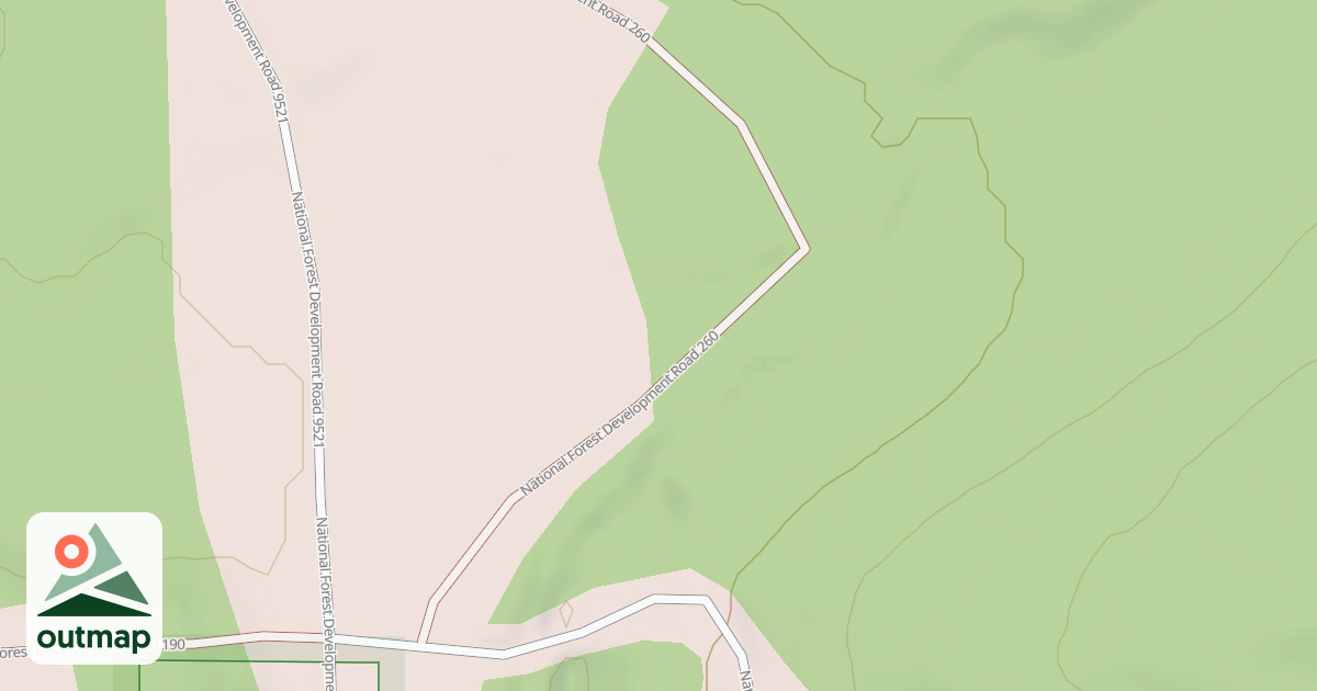 Map of USFS Motor Vehicle Use Map Roads {2A2116F0-A3DA-48B5-AE67-7D5F4B56E599}