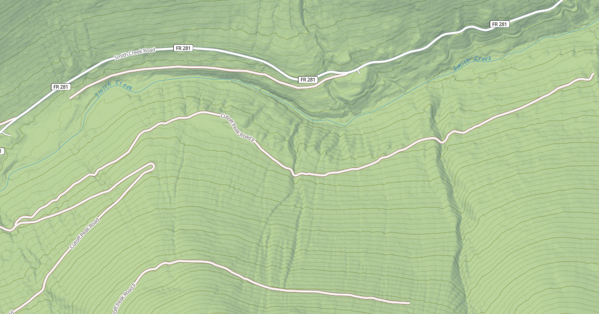 Map preview of CUTOFF PEAK E