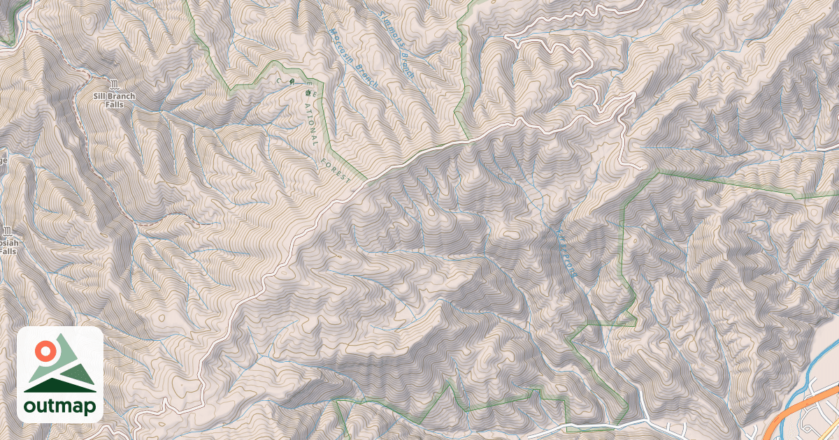 Map of RICH MOUNTAIN
