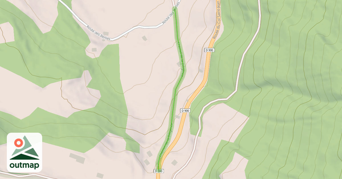 Map of Chemin de la Diligence