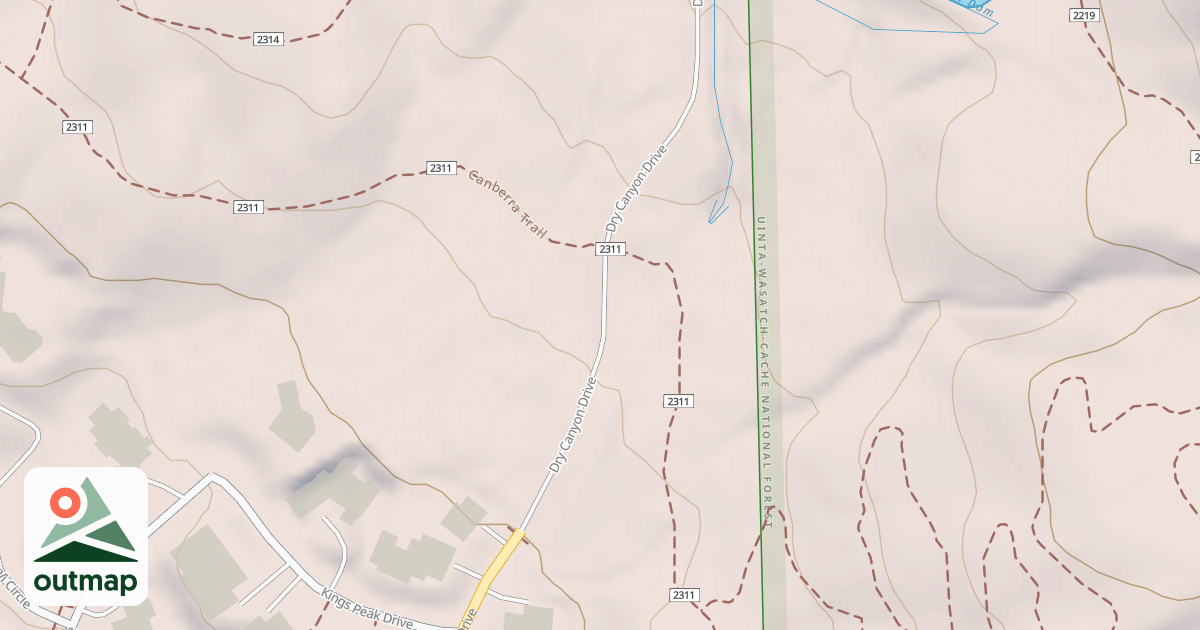 Map of DRY CANYON DRIVE