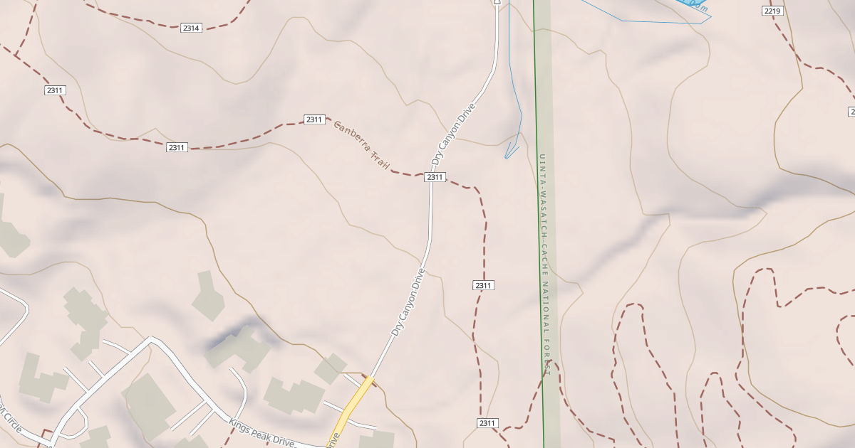 Map preview of DRY CANYON DRIVE