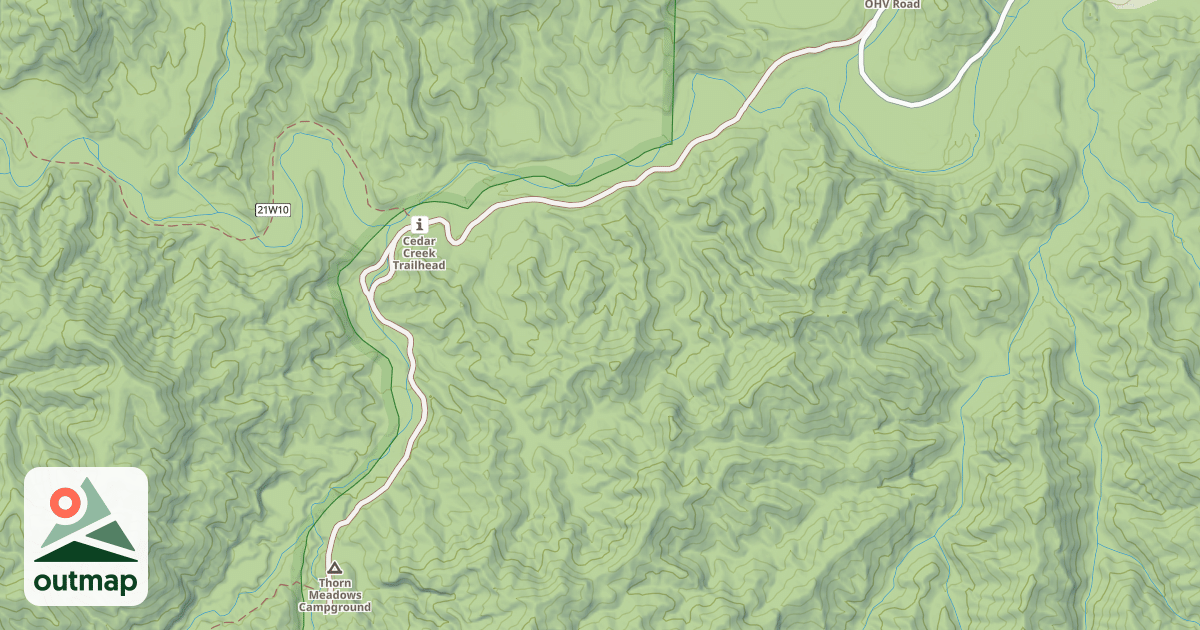 Map of THORN MEDOW