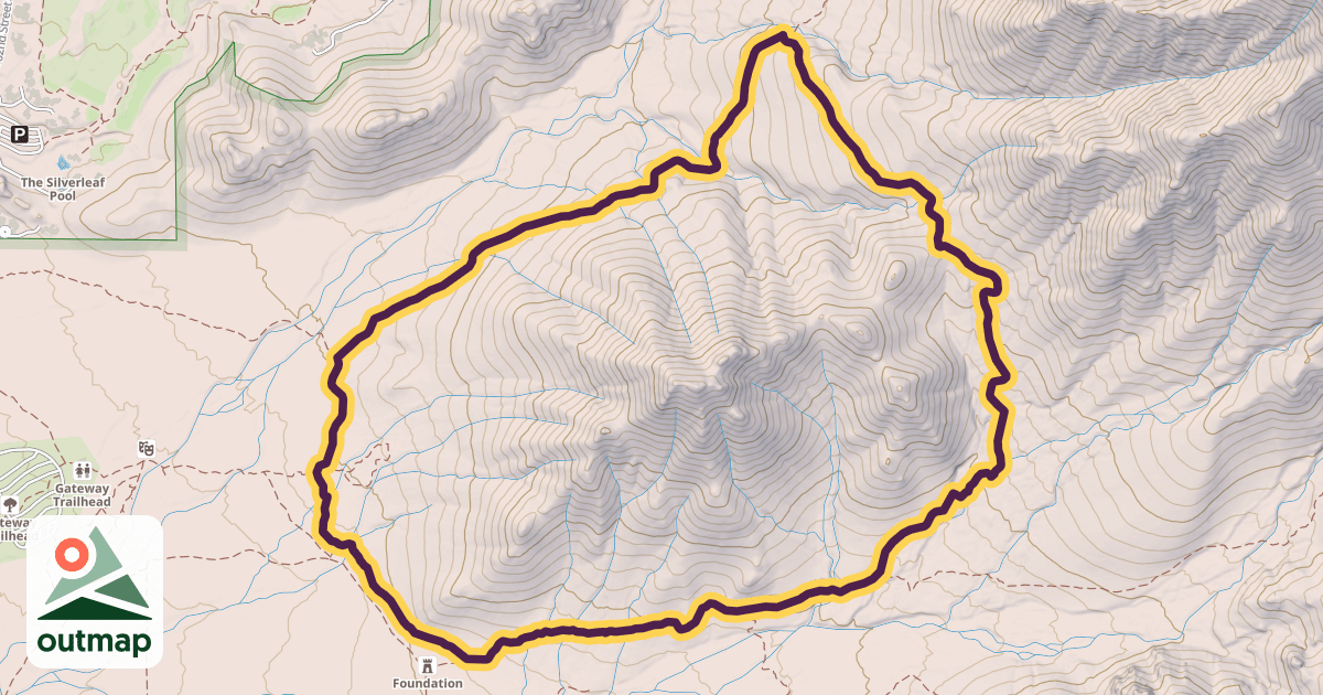 Map of Gateway Loop Trail