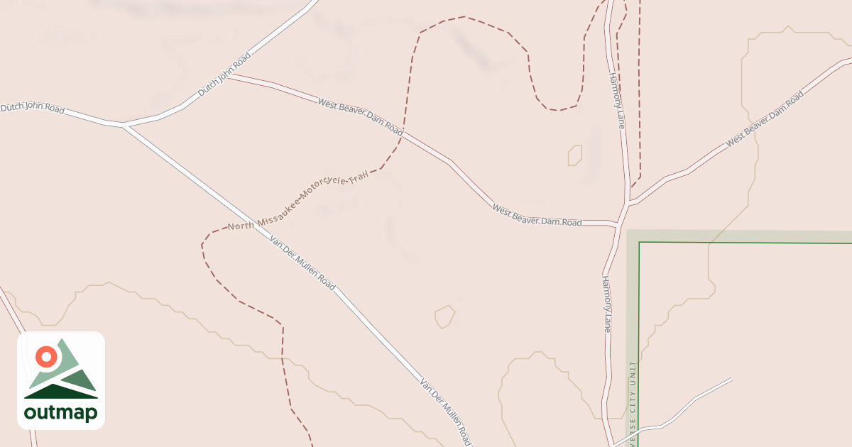Map of North Missaukee Motorcycle Trail