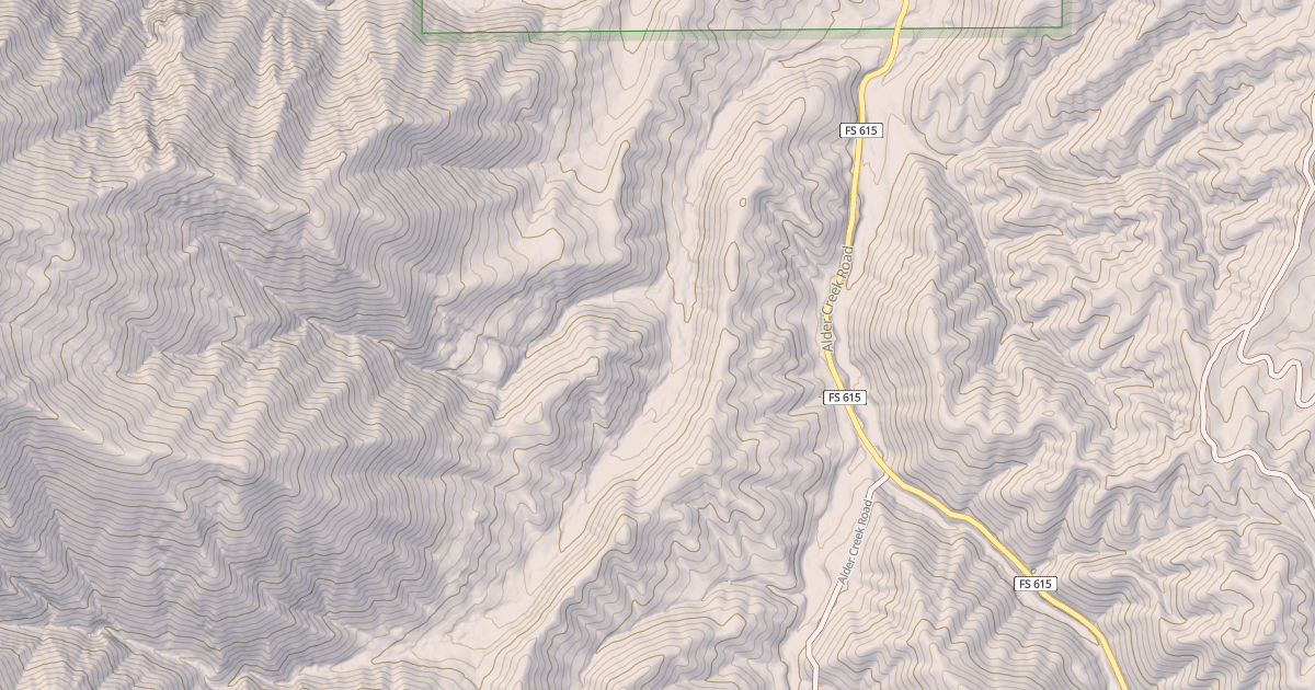Map preview of BUNCHS CREEK