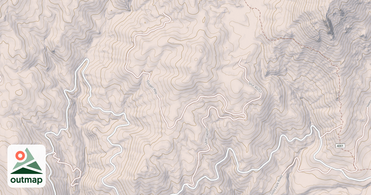 Map of GOLDEN WAY