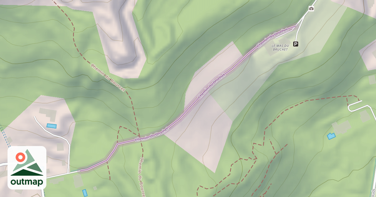 Map of Chemin du Bruchet