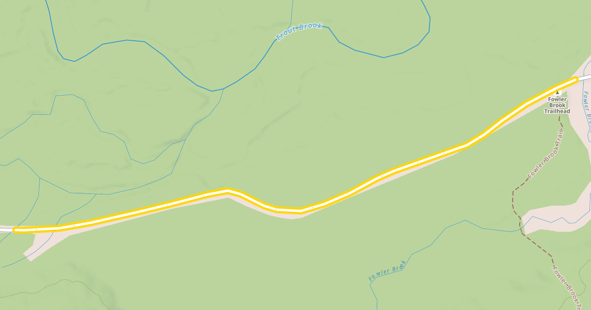Map preview of Park Tote Road