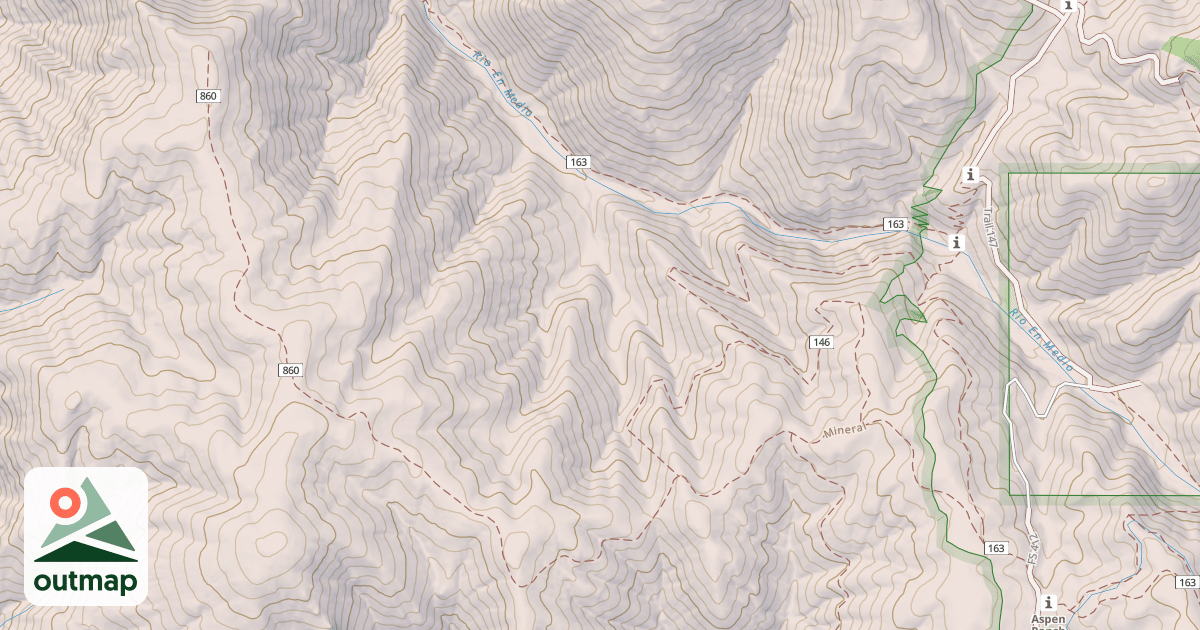 Map of Aspen Spur