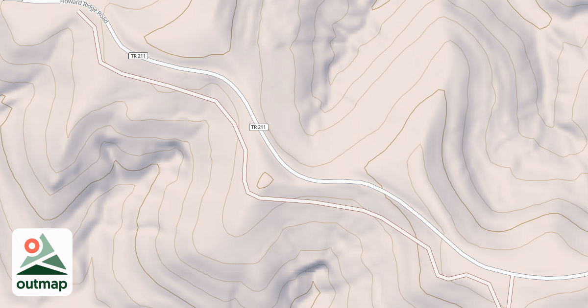 Map of HOWARD RIDGE CONNECTOR
