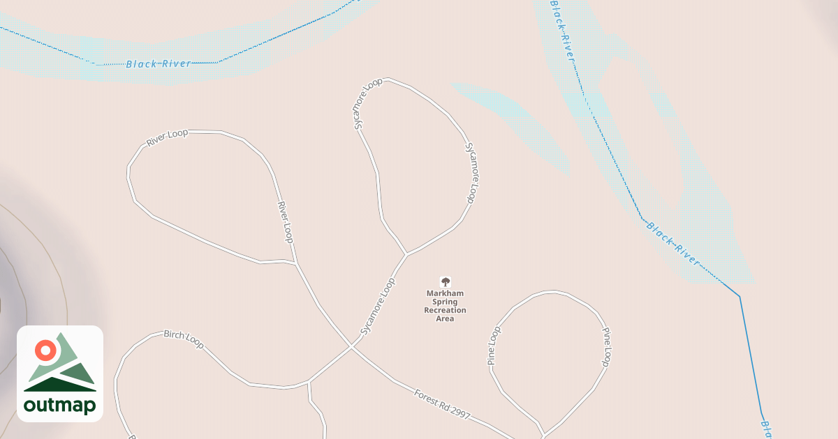 Map of MARKHAM SPRING REC AREA SPUR E