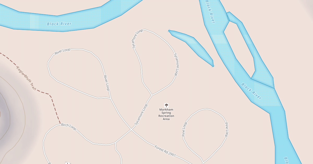 Map preview of MARKHAM SPRING REC AREA SPUR E