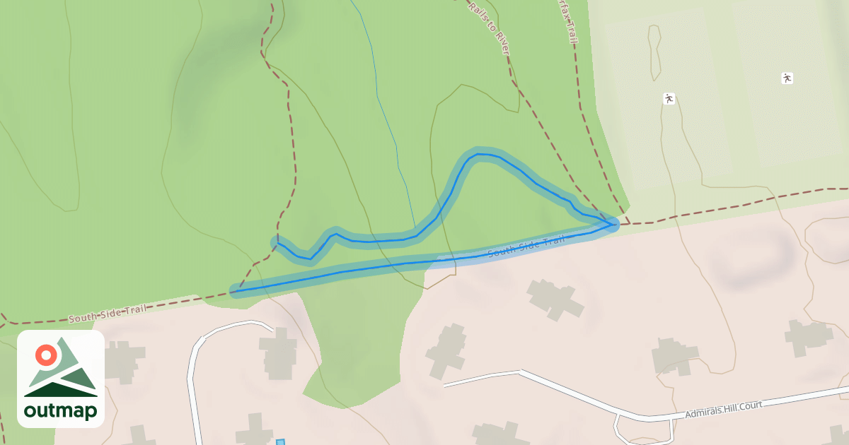 Map of South Side Trail