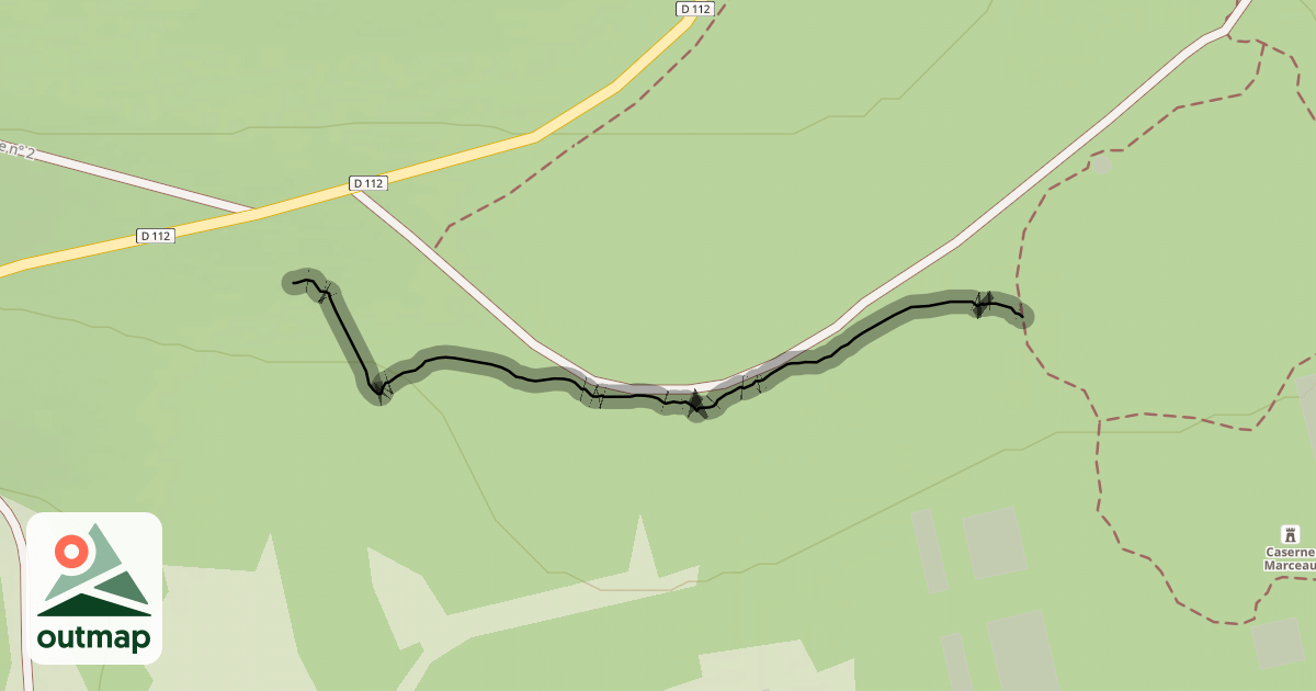 Map of Single connection entre chemin et single de la caserne Marceau