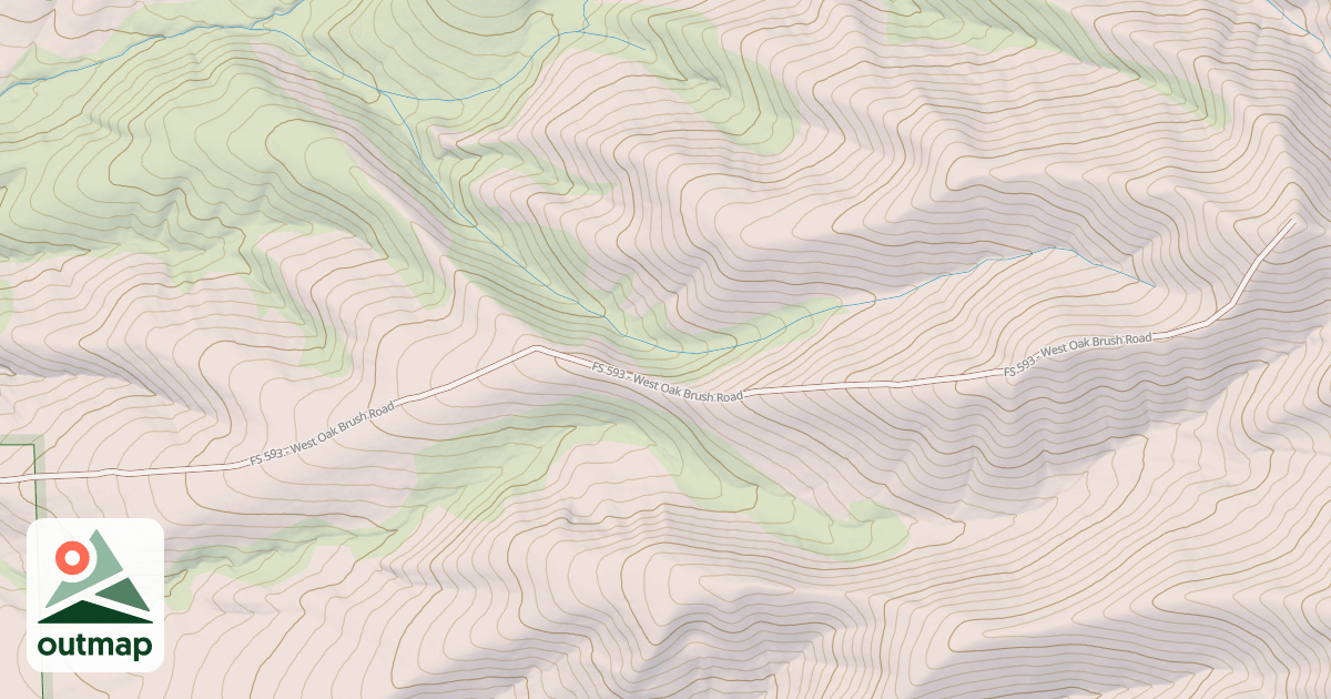 Map of MIDDLE CANYON