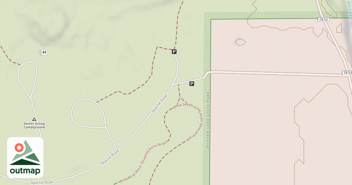 Map of Ohv Track On South Shore Trail