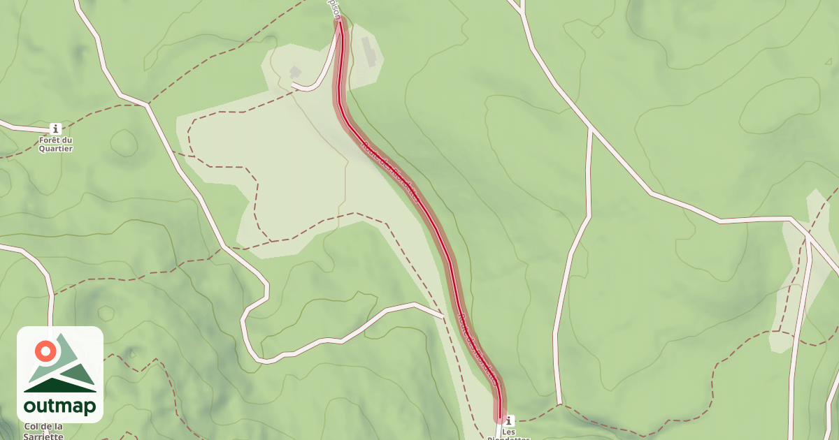 Map of Route des Riondettes