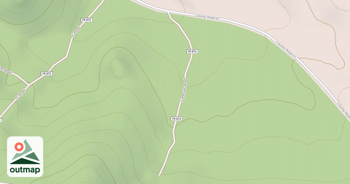 Map of CANE HILL