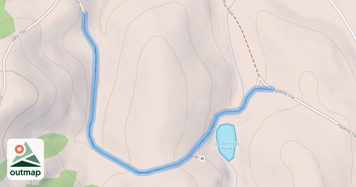 Map of Oak Cove Trail