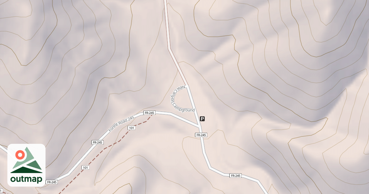 Map of NEW CANYON C.G. LOOP