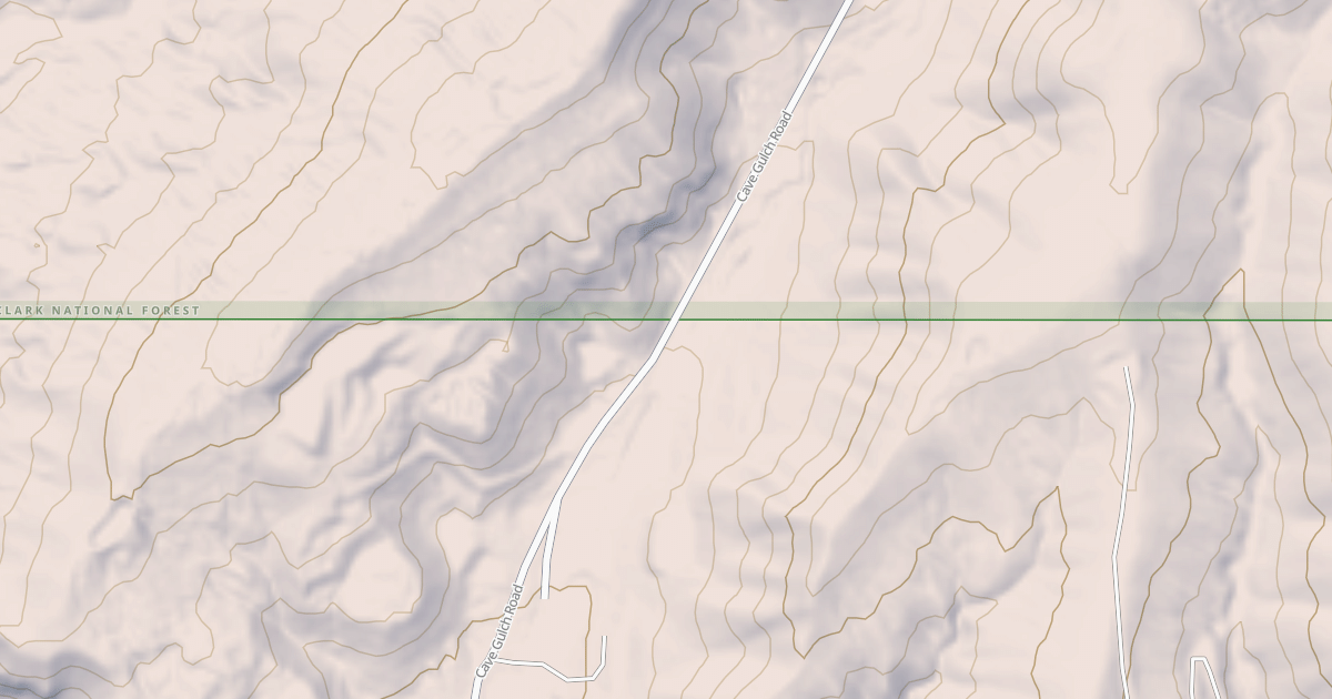 Map preview of CAVE GULCH
