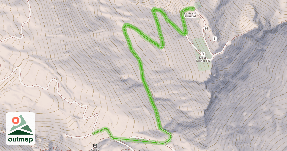 Map of l'Aiglon