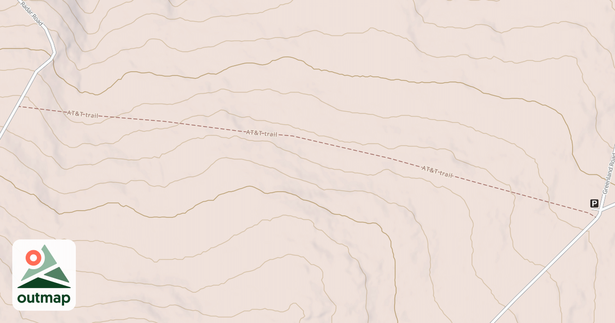 Map of Haldeman & Greenland Tracts - Snowmobile Trails