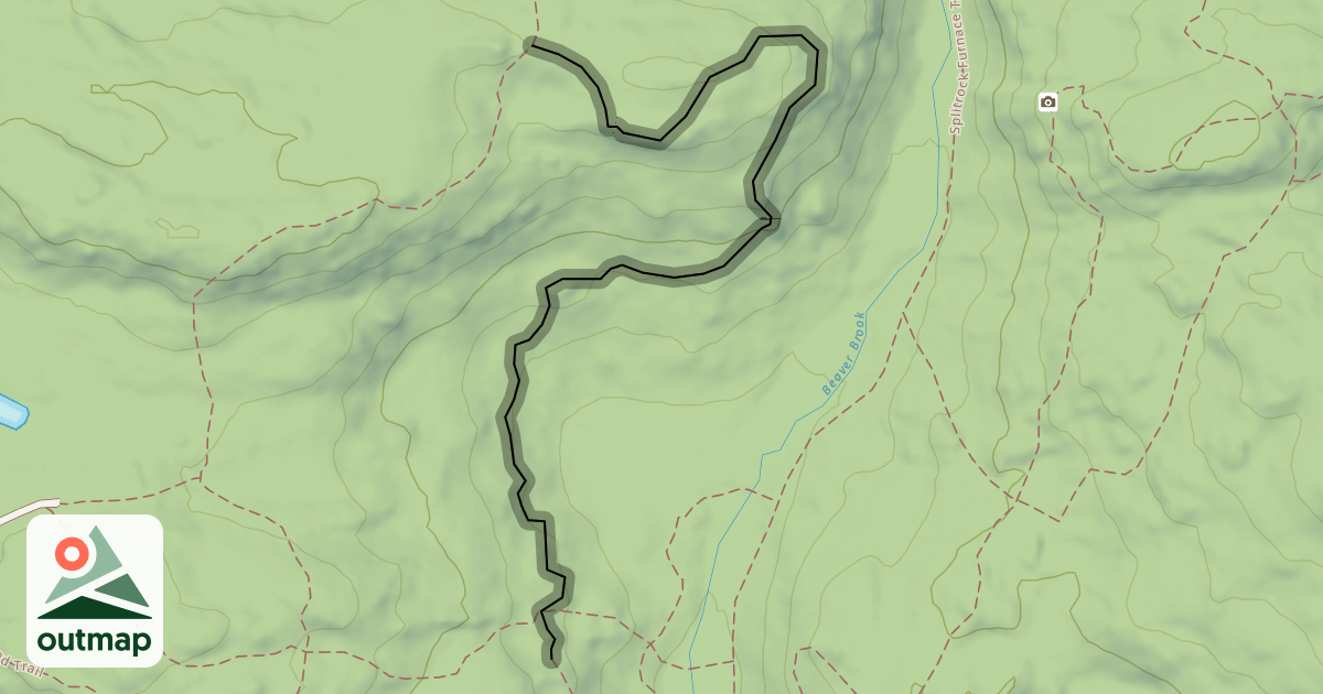 Map of Splitrock Trail (Dk Blue)