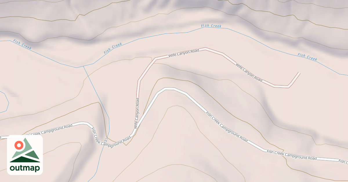 Map of WIFE CANYON