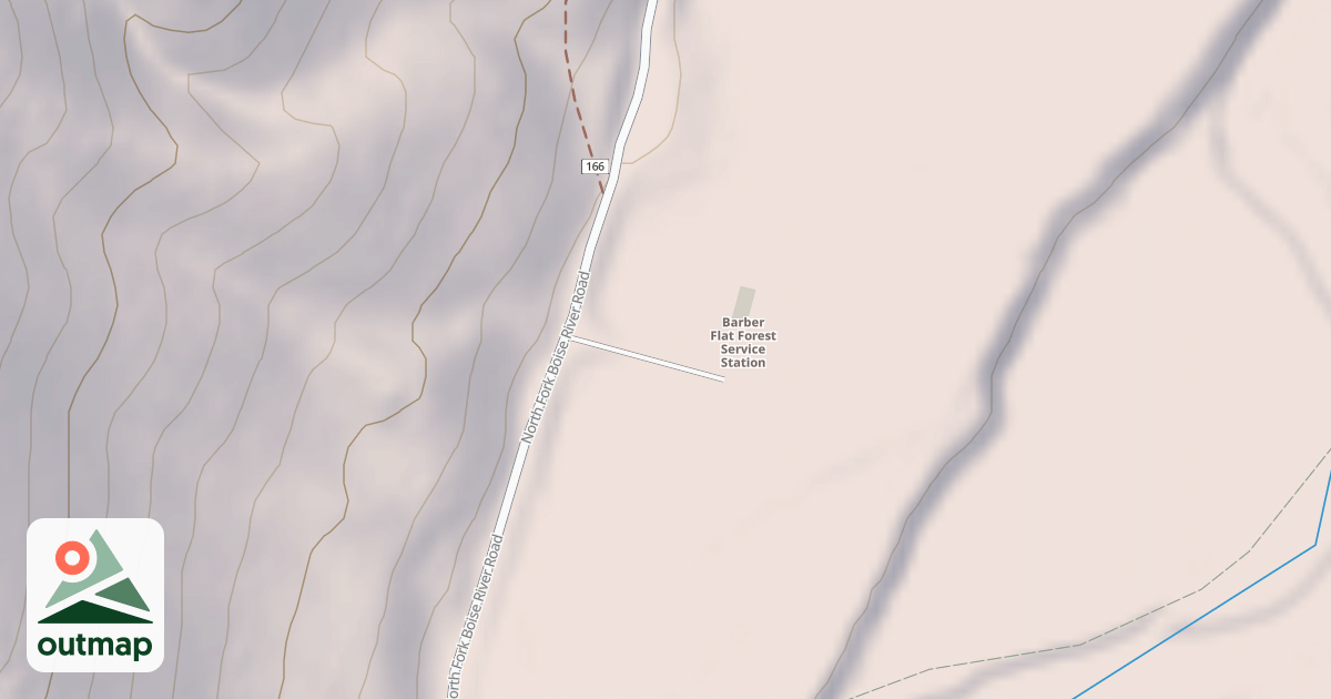 Map of BARBER FLAT GUARD STATIO