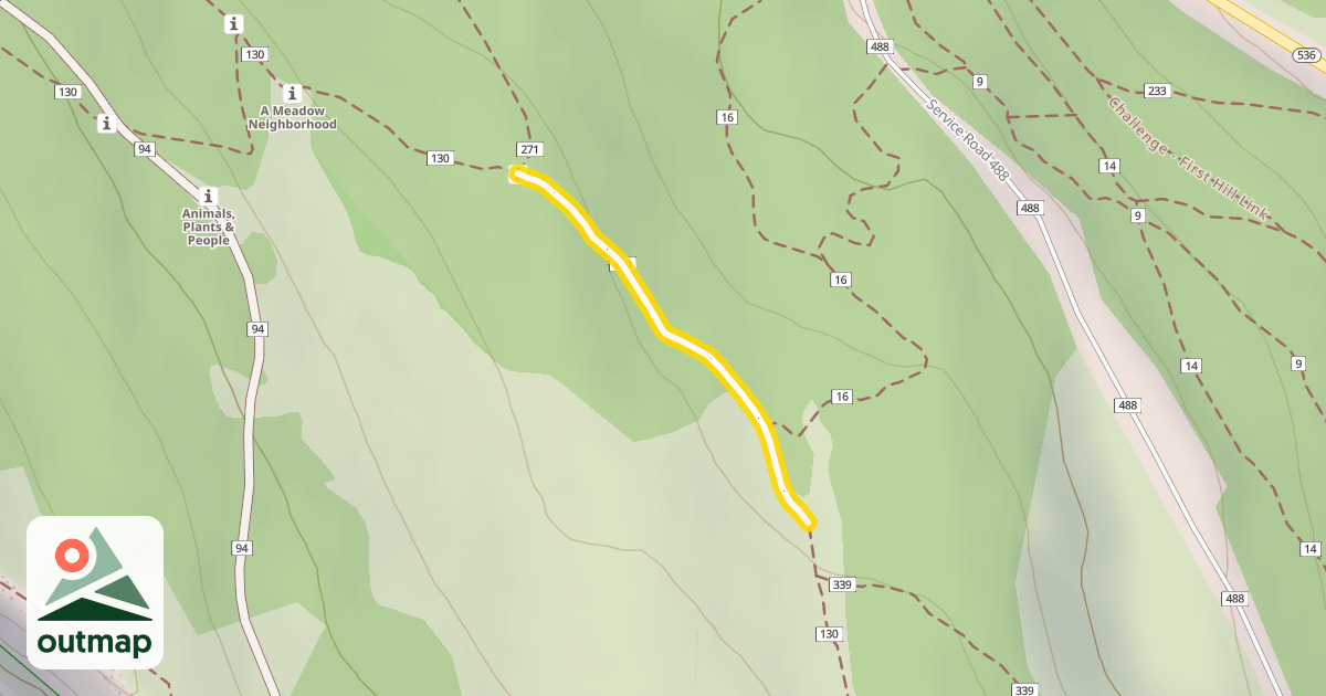 Map of South Crest Trail