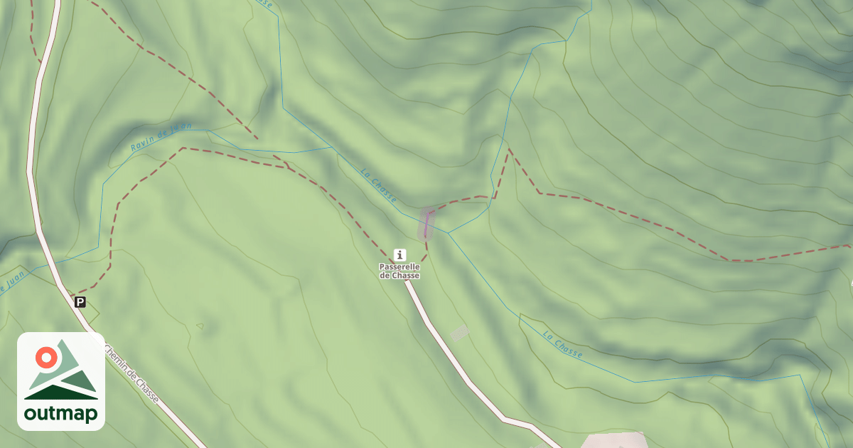 Map of Passerelle de Chasse