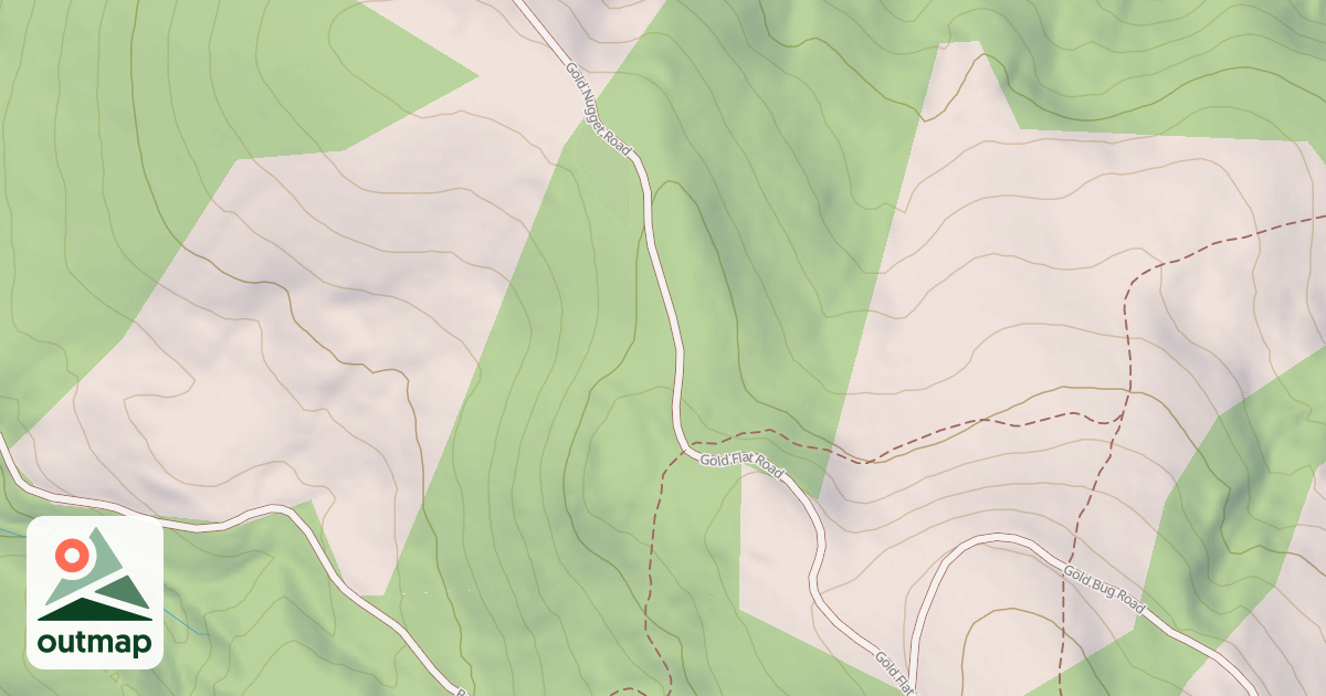 Map of GOLD NUGGET