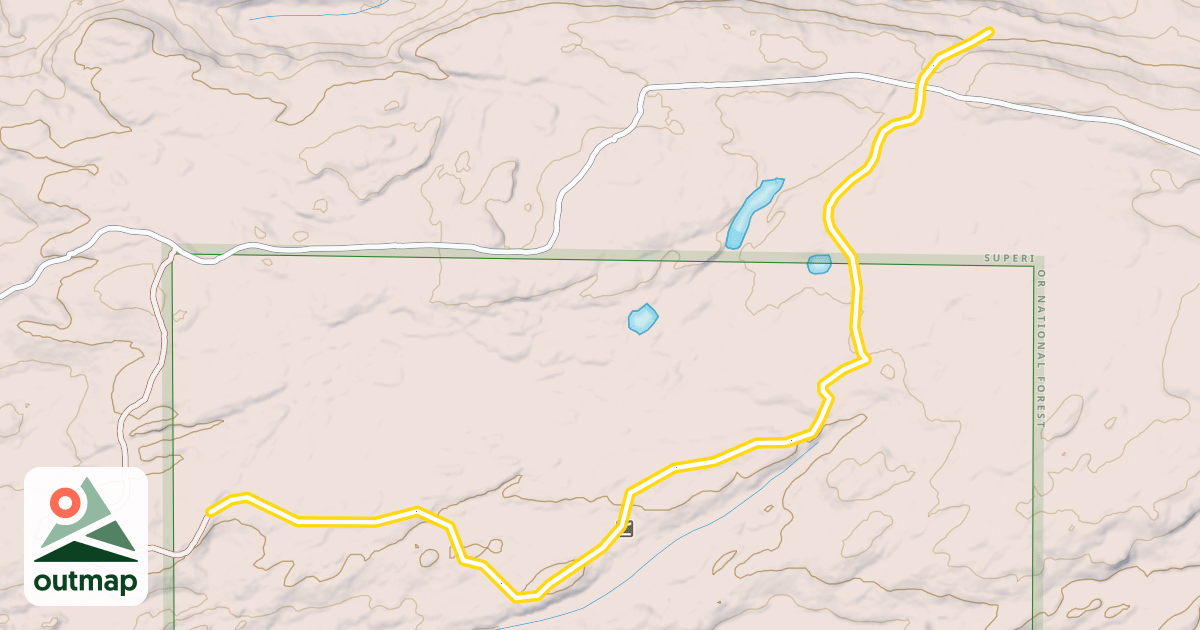 Map of Ham Lake Trail