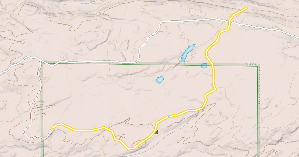 Map preview of Ham Lake Trail