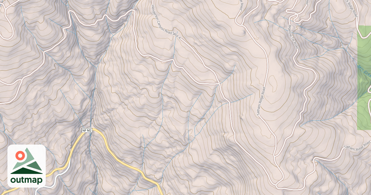 Map of HENDERSON CANYON