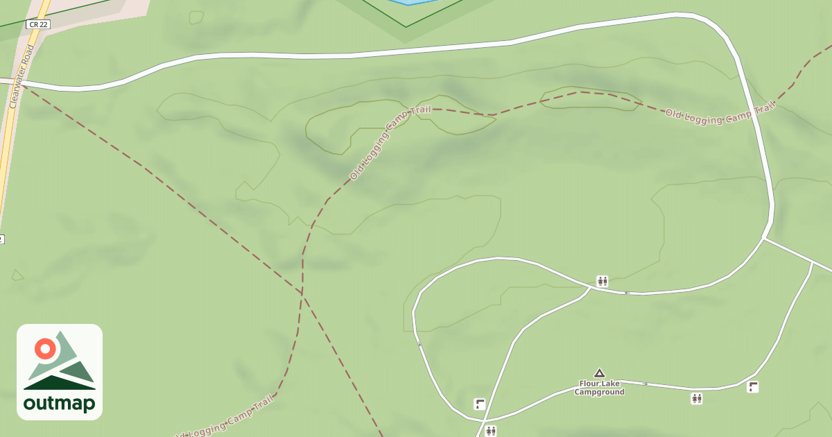 Map of FLOUR LAKE CAMPGROUND