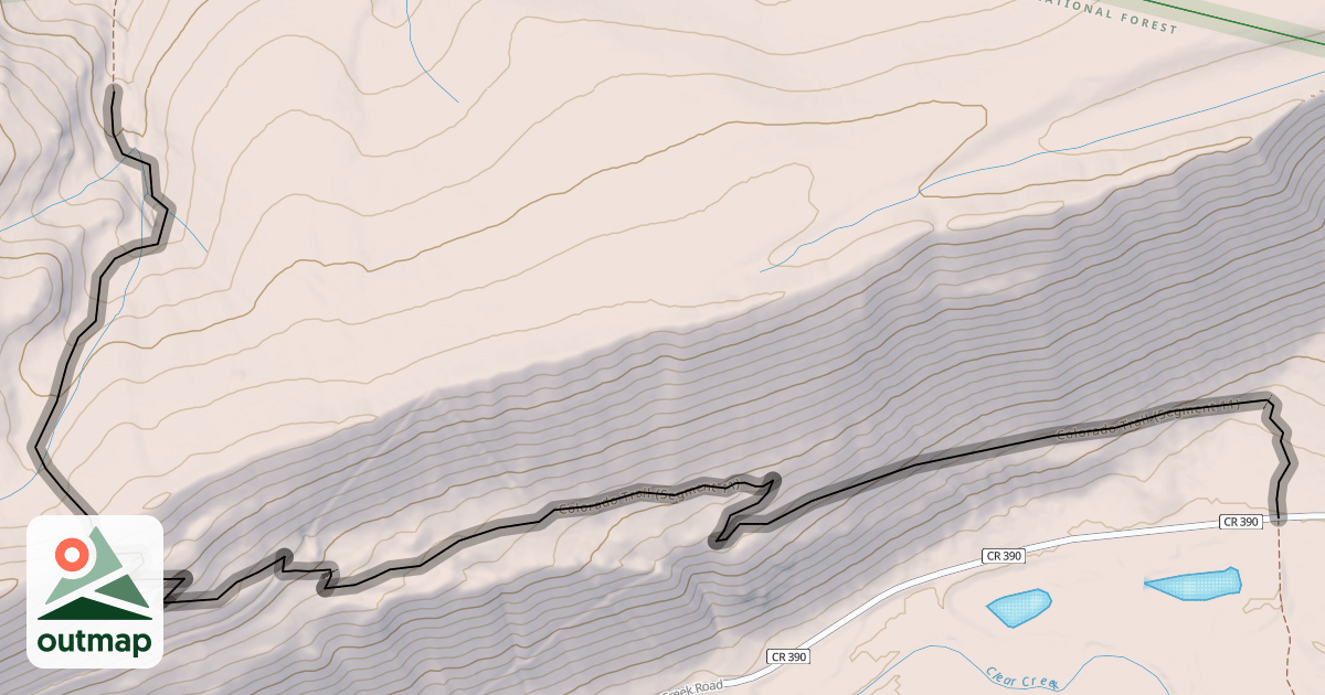Map of Colorado Trail (Segment 11)