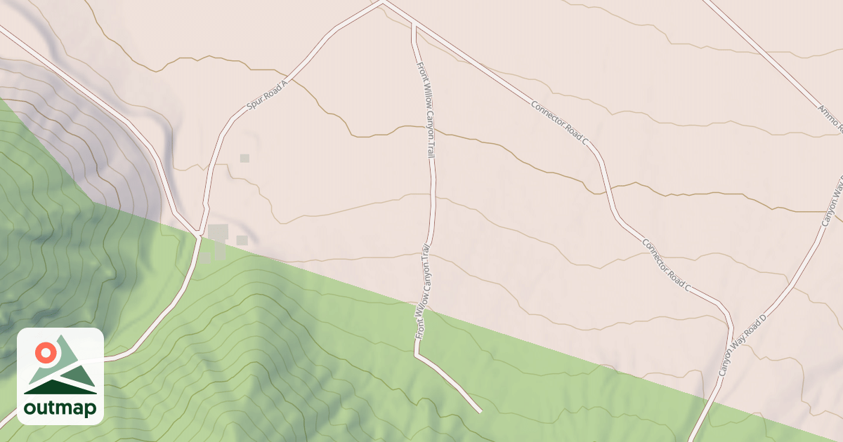 Map of FRONT WILLOW CANYON