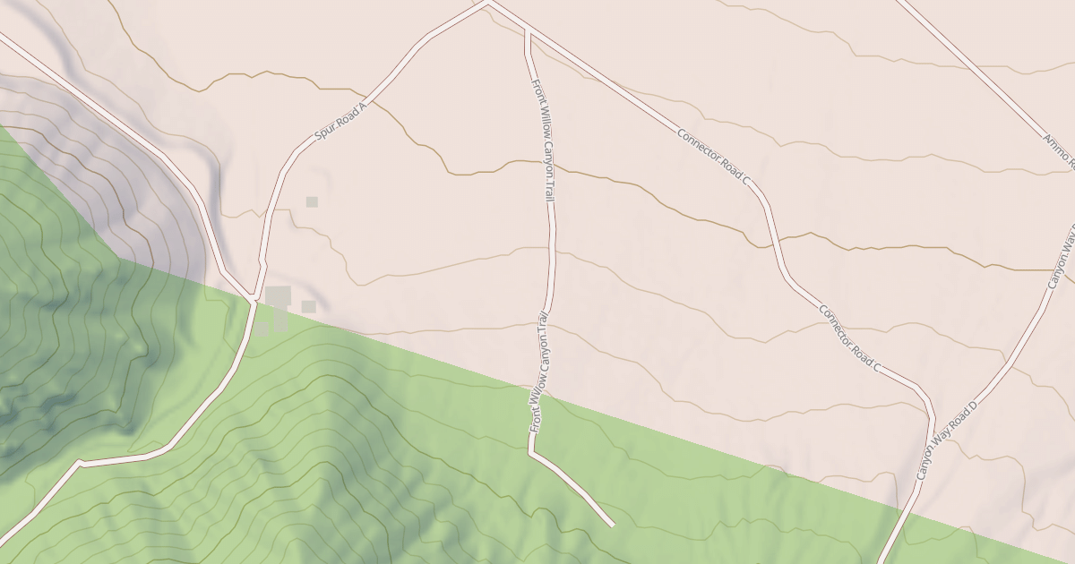 Map preview of FRONT WILLOW CANYON